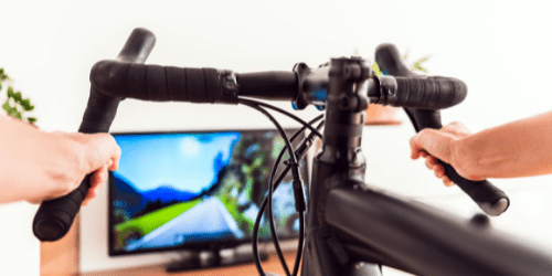 virtueel fietsen head