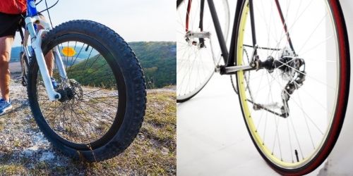 mtb vs wielrenfiets wielen