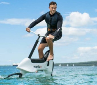 Hydrofoil elektrische waterfiets