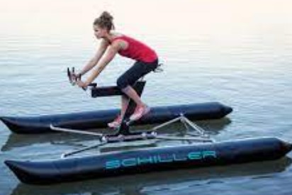 Opblaasbare waterfiets