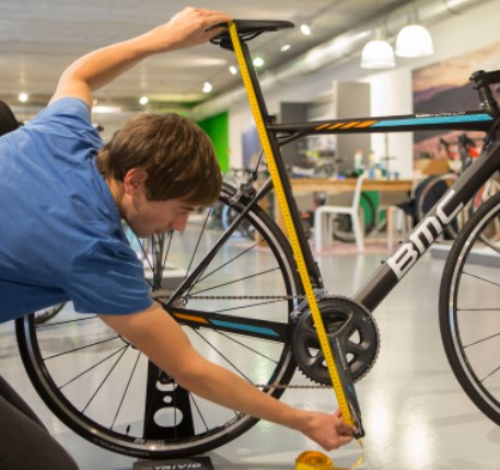 Hoogte fietszadel