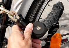 Bediening fiets kettingslot