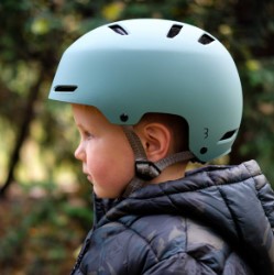 Kind fietshelm blauw