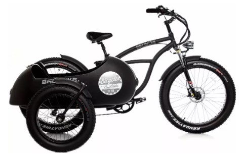 BadBike Elektrische Fatbike Zijspan Fiets Beach Cruiser