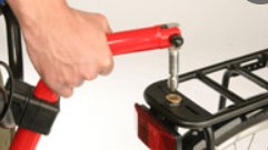 Aanhangfiets monteren bagagedrager