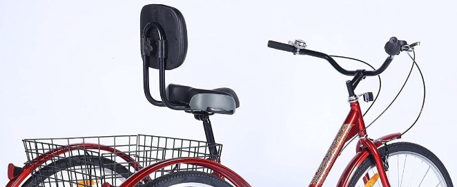 Breed fietszadel rugsteun