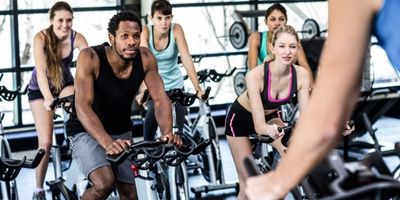 fietsen-in-sportschool