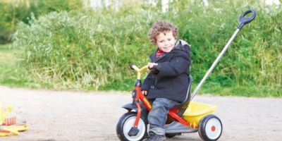 driewieler met duwstang