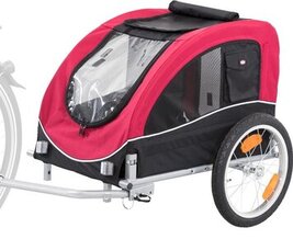 trixie hondenfietskar rood zwart
