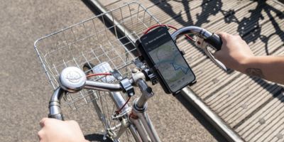telefoonhouder fiets met powerbank