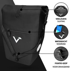 Valkental laptop Fietstas
