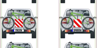 fietsendrager markeringsbord