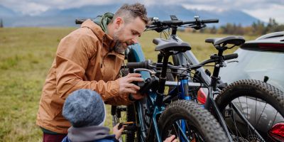 snelheid met fietsendrager