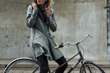 Regenjas stadsfiets
