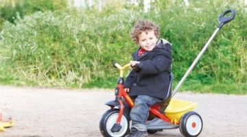 driewieler met duwstang